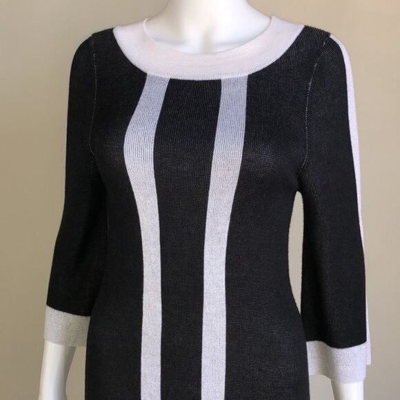 Alice + Olivia Color Block Mod Sweater Dress - S - Picture 3 of 5